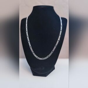 New Sterling silver 20" figaro chain